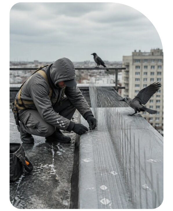 Защита от ворон под ключ в Похвистневе по цене от 5126 р. | Сенат-Пхв